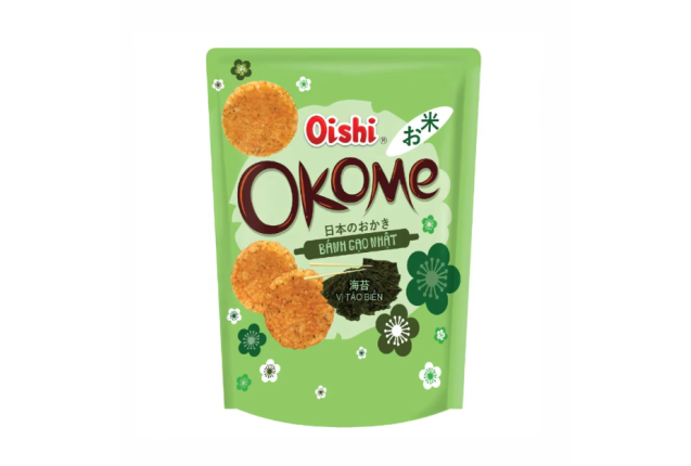 Oishi Okome Japanese Rice Cake Seaweed 100g x 20