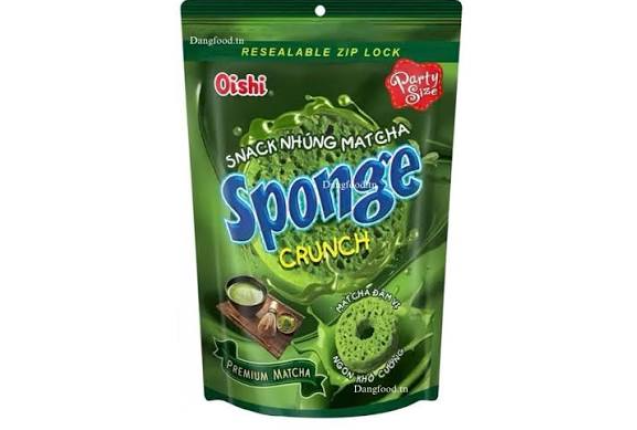 Oishi Sponge Crunch Matcha 75g x 20