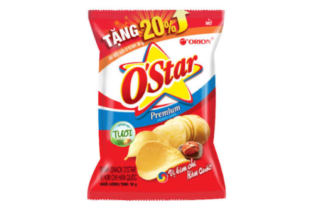 O'Star Potato Chips Korean Kimchi Taste 32g x 80 1