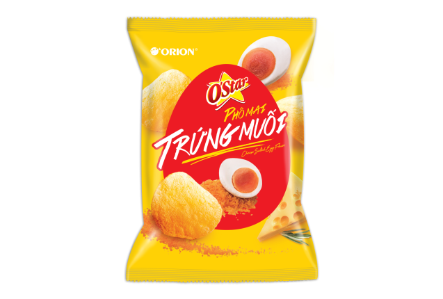 O'Star Potato Chips Cheese Salt Egg Taste 56g x 40