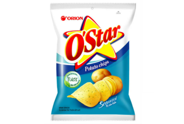 O'Star Potato Chips Seaweed 63g x 40