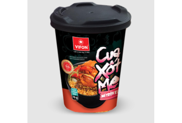 Vifon Dry Mixed Noodles Crab With Tamarind Sauce 75g x 24