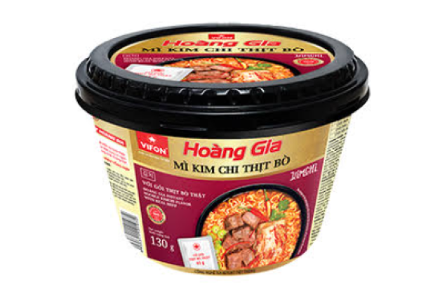 Vifon Hoang Gia Instant Noodle Kimchi Flavour With Beef Real 130g x 12