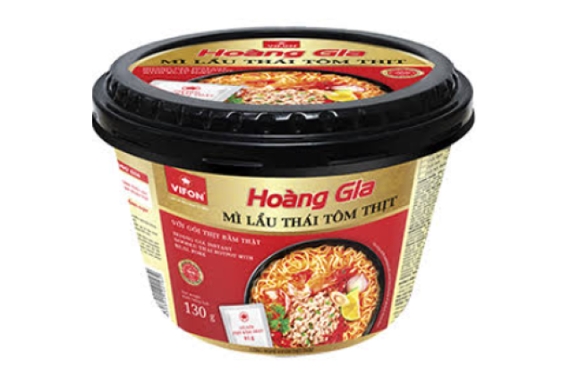Vifon Hoang Gia Thai Hot Pot Noodles Shrimp Meat 130g x 12