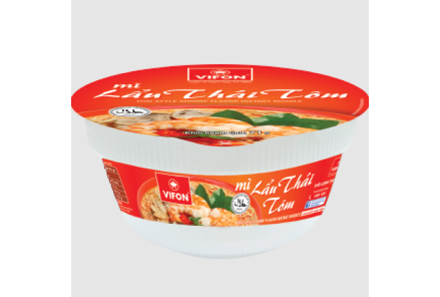 Thai Shrimp Hot Pot Bowl Instant Noodles 71g x 12