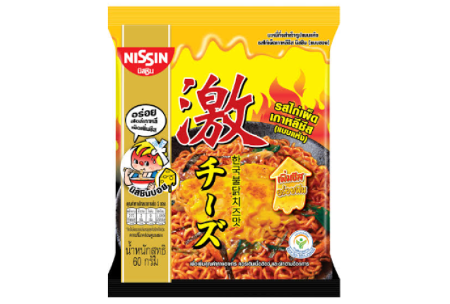 Nissin Korean Hot Chilli Chicken & Cheese Instant Noodle 72g x 30