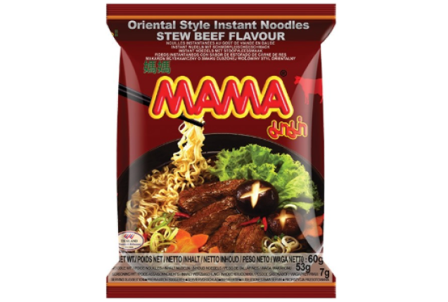 MaMa Oriental Style Instant Noodles Stew Beef Flavour 60g x 180