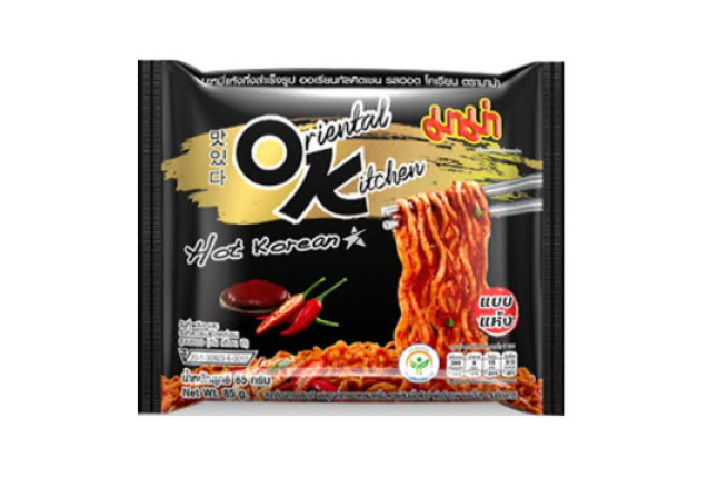 MaMa Dried Instant Noodles Oriental Kitchen Hot Korean Flavour 85g x 24