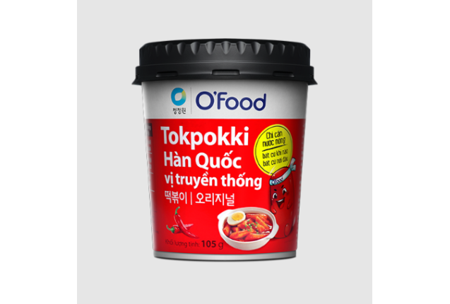 O'Food Korean Tokpokki Original Flavor 105g x 24