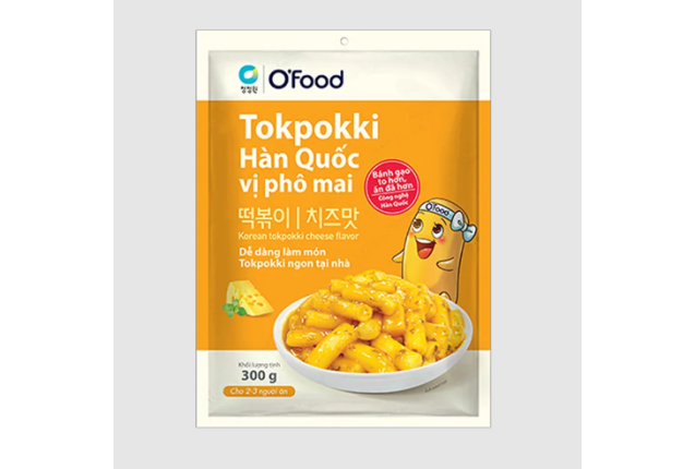 O'Food Korean Tokpokki Cheese Flavor 300g x 24