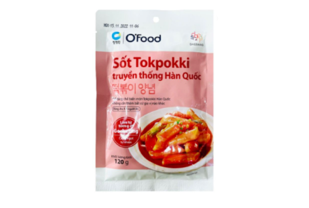 O'Food Tokpokki Sauce Original Flavor 120g x 40
