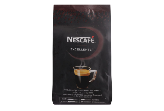 Nescafe Excellente Whole Roasted Coffee Beans 500g x 12