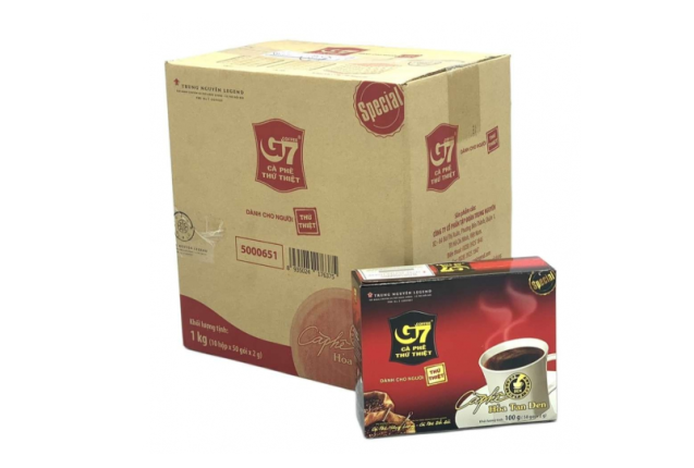 G7 Pure Black Instant Coffee 50 Sachets x 10