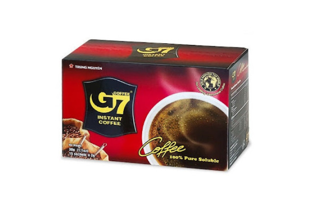 G7 Pure Black Instant Coffee 15 Sachets x 24