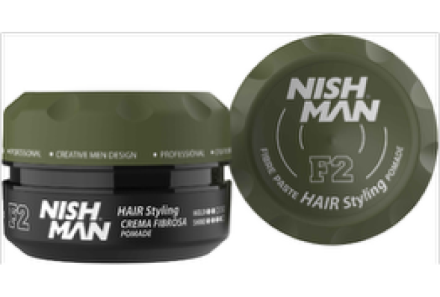 NISHMAN HAIR STYLING FIBRE PASTE POMADE F2 (100ml) x 36