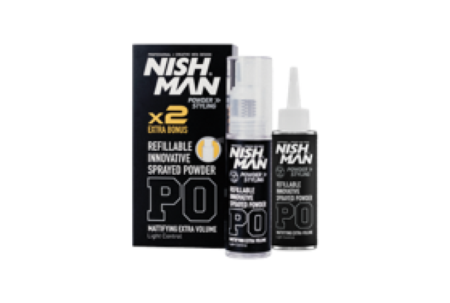 NISHMAN POWDER STYLING REFILLABLE INNOVATIVE SPRAYED POWDER P0 20 GR+ 20 GR x 24