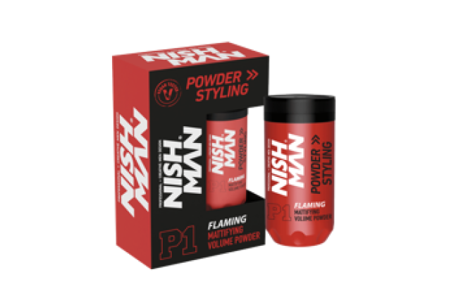 NISHMAN POWDER HAIR STYLING WAX FLAMING P1 20 GR x 48