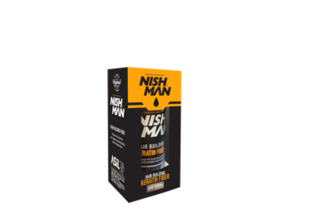 NISHMAN HAIR BUILDING KERATIN FIBER  // BLACK (21 Gr) x 48