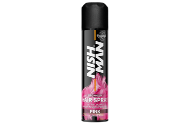 NISHMAN HAIR COLORING MECH SPRAY - PINK (150 ML) x 24