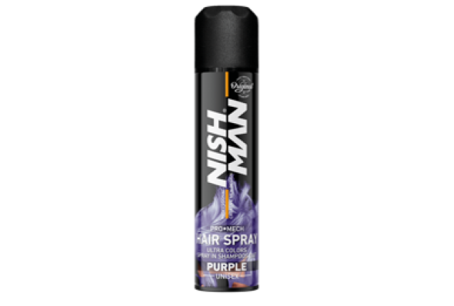 NISHMAN HAIR COLORING MECH SPRAY - PURPLE (150 ML) x 24