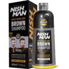 NISHMAN HAIR&BEARD DARK SHAMPOO (200