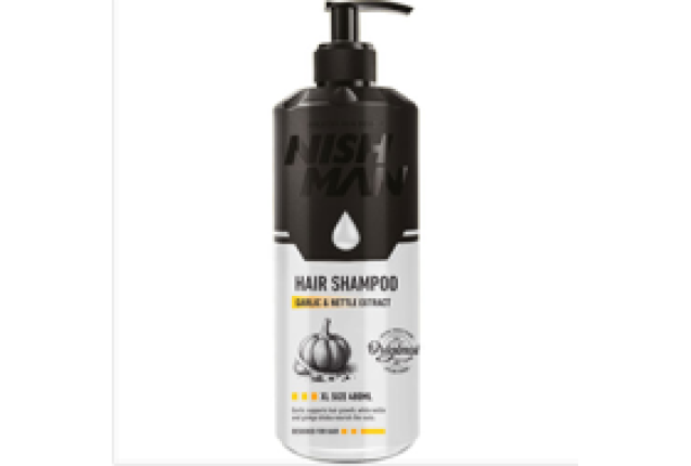 NISHMAN HAIR SHAMPOO GARLIC & NETTLE SCENTED (480 ML) x 24