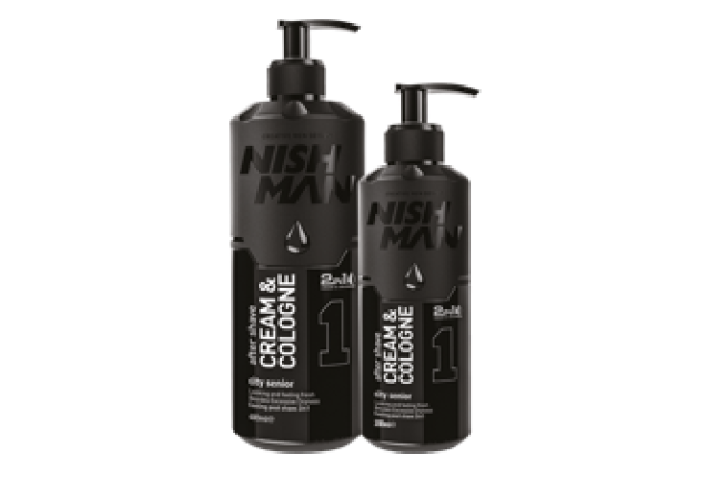 NISHMAN AFTER SHAVE CREAM + COLOGNE 2in1  (CITY SENIOR) (400 ML) x 24