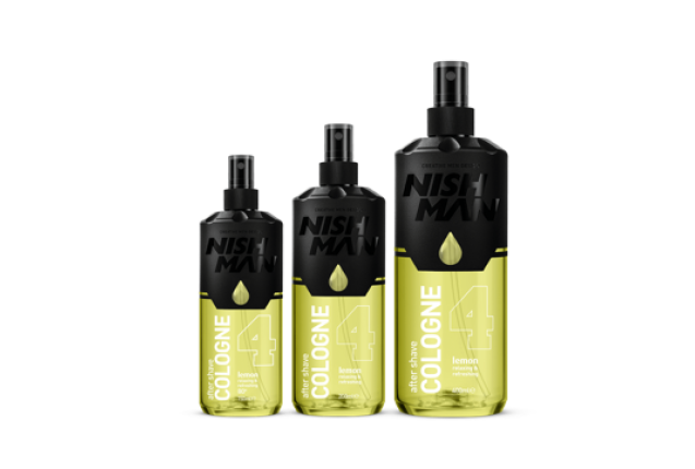 NISHMAN AFTER SHAVE COLOGNE   (LEMON) NO.4 (400 ML) x 24