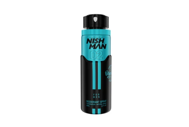 NISHMAN DEODORANT SPRAY 02 (200 ML) x 96