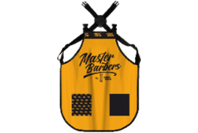 NISHMAN BARBER CAPE YELLOW x 24