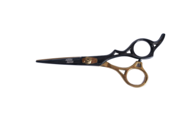NISHMAN BLACK & GOLD SCISSORS 6" (CODE:1049) x 10