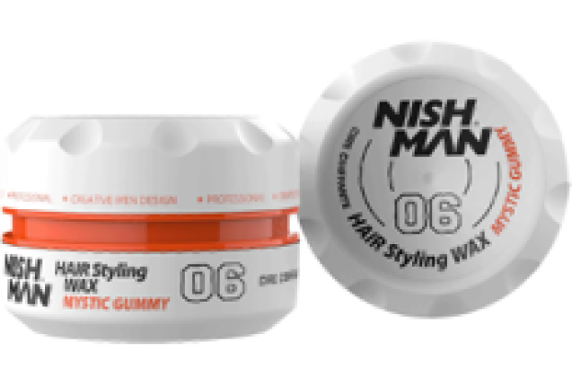 NISHMAN AQUA HAIR STYLING WAX 06 MYSTIC GUMMY (150ml) x 48