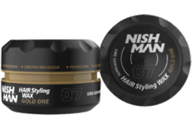 NISHMAN AQUA HAIR STYLING WAX 07 GOLD ONE (150ml) x 48