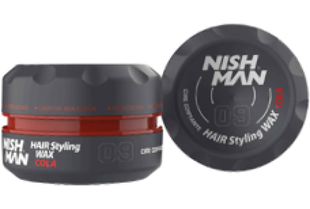 NISHMAN AQUA HAIR STYLING WAX 09 COLA (150ml) x 48