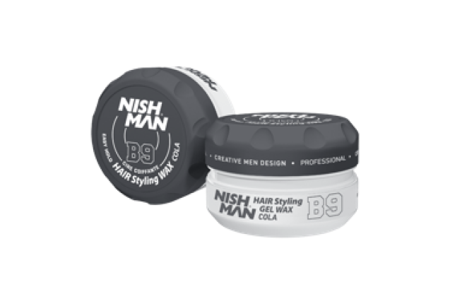 NISHMAN AQUA GEL WAX B9 COLA    EASY USE & MEDIUM HOLD (150ml) x 48