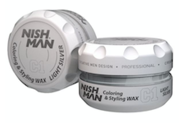 NISHMAN HAIR PREMIUM COLORING WAX (LIGHT GREY) (100ml) x 36