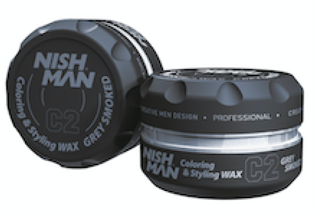 NISHMAN HAIR PREMIUM COLORING WAX (GREY SMOKED) (100ml) x 36