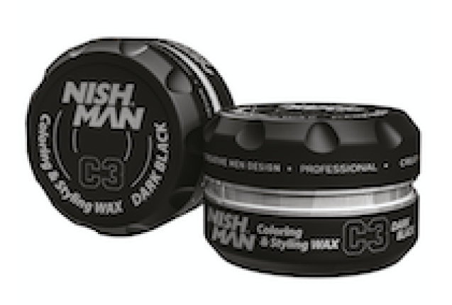NISHMAN HAIR PREMIUM COLORING WAX (DARK BLACK) (100ml) x 36
