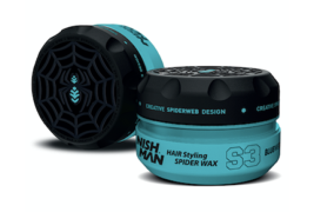 NISHMAN AQUA HAIR STYLING SPIDER WAX (BLUE WEB) // S3 (100ml) x 36