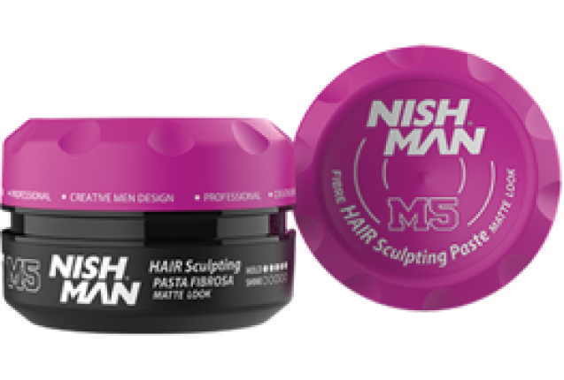NISHMAN FIBRE HAIR SCULPTING  MATTE LOOK WAX M5 (100ml) x 36
