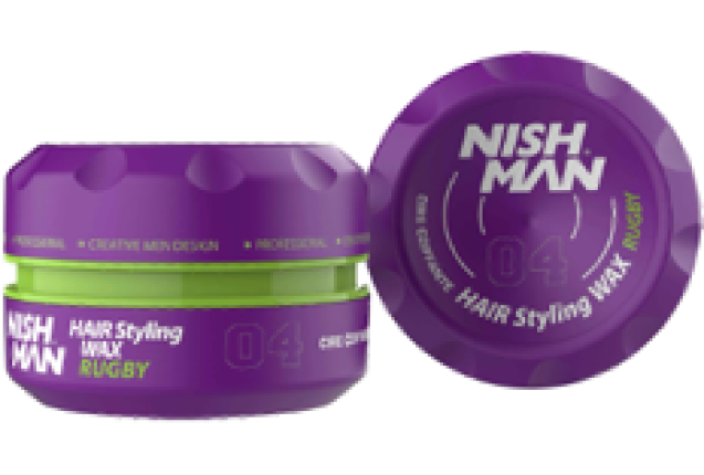 NISHMAN AQUA HAIR STYLING  WAX 04 RUGBY (100ml) x 60