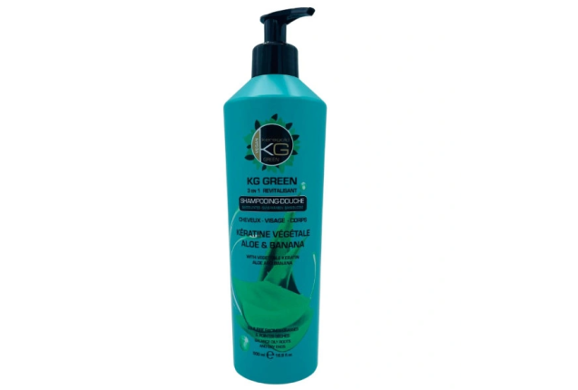 KG GREEN SHAMPOOING-DOUCHE  REVITALISANT 3in1 ALOEABANANE  500ML