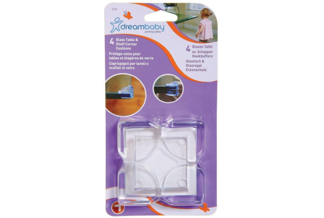 Dreambaby® Glass Table & Shelf Corner Cushions – 4 Pack x 6