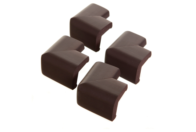 Dreambaby® Soft Touch Corner Cushions - 4 Pack Brown x 6