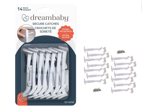 Dreambaby® Wide-Grip Safety Catches 14 Pack x 6