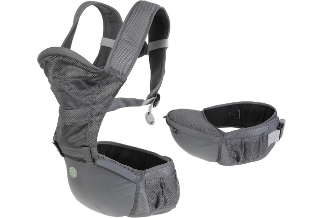 Dreambaby® 'Elevate' 5-in-1 Baby Carrier with Hip Seat Grey x 3