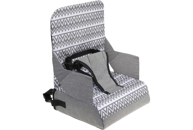 Dreambaby® Grab 'N Go Home Booster Seat with Storage Compartment – Zig-Zag Grey x 6