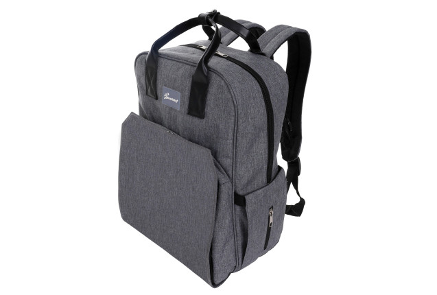 Dreambaby® Carry-All Nappy Backpack - Grey Pocket x 6