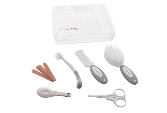 Dreambaby® Essentials (Ergo Handle) 10Pc Grooming Kit – Grey x 6