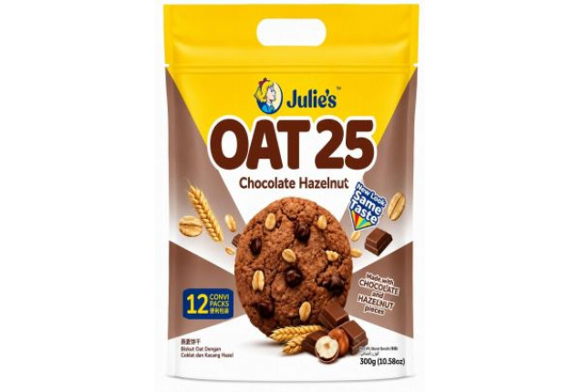 Julie's Oat 25 Chocolate Hazelnut (300g) x 12